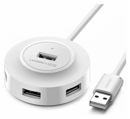 Ugreen CR106 USB 2.0 Hub 4 Θυρών με σύνδεση USB-A Λευκό