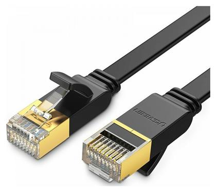 Ugreen Flat U/FTP (STP) Cat.7 Καλώδιο Δικτύου Ethernet 10m Μαύρο