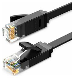 Ugreen Flat U/UTP Cat.6 Καλώδιο Δικτύου Ethernet 15m Μαύρο