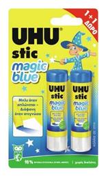 UHU Κόλλα Stick Magic Blue Μικρού Μεγέθους για Ύφασμα 2τμχ 8.2gr Χωρίς Διαλύτες από το Moustakas Toys