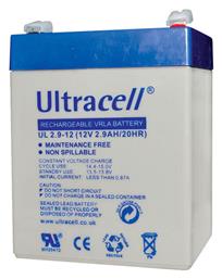 Ultracell UL 2.9-12 με Χωρητικότητα 2.9Ah και Τάση 12V 1τμχ