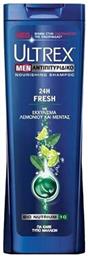 Ultrex Men 24h Fresh Αντιπιτυριδικό Σαμπουάν με Εκχύλισμα Λεμονιού και Μέντας 360ml