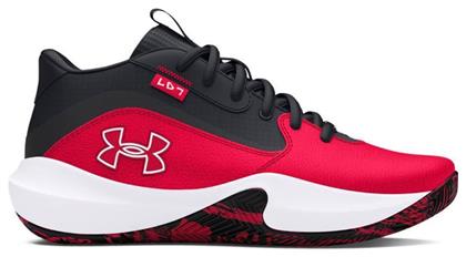 Under Armour Αθλητικά Παιδικά Παπούτσια Μπάσκετ GS Lockdown 7 Κόκκινα