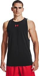 Under Armour Baseline Ανδρική Αθλητική Μπλούζα Αμάνικη Μαύρη