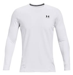 Under Armour ColdGear Fitted Crew Ανδρική Ισοθερμική Μακρυμάνικη Μπλούζα Λευκή από το E-tennis