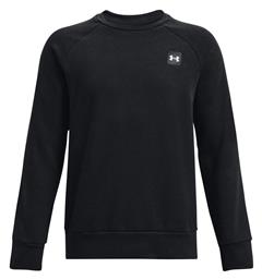 Under Armour Fleece Παιδικό Φούτερ Μαύρο Rival Crew