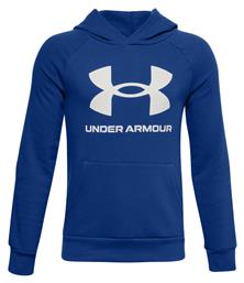 Under Armour Fleece Παιδικό Φούτερ με Κουκούλα και Τσέπες Μπλε Rival από το Z-mall