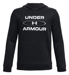 Under Armour Fleece Παιδικό Φούτερ με Κουκούλα και Τσέπες Μαύρο από το Z-mall