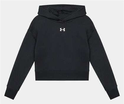 Under Armour Fleece Παιδικό Φούτερ με Κουκούλα Μαύρο Rival