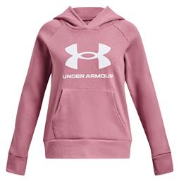 Under Armour Fleece Παιδικό Φούτερ με Κουκούλα Ροζ Rival από το SportsFactory