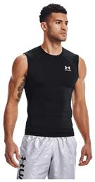 Under Armour Heatgear Ανδρική Ισοθερμική Αμάνικη Μπλούζα Compression Μαύρη