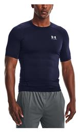 Under Armour HeatGear Ανδρική Ισοθερμική Κοντομάνικη Μπλούζα Compression Μπλε