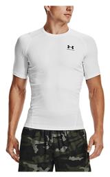 Under Armour HeatGear Ανδρική Ισοθερμική Κοντομάνικη Μπλούζα Compression Λευκή από το MybrandShoes