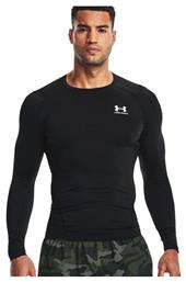 Under Armour HeatGear Ανδρική Ισοθερμική Μακρυμάνικη Μπλούζα Compression Μαύρη από το Siontis Athletics