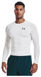 Under Armour HeatGear Armour Ανδρική Ισοθερμική Μακρυμάνικη Μπλούζα Compression Λευκή από το Siontis Athletics