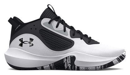 Under Armour Lockdown 6 Χαμηλά Μπασκετικά Παπούτσια White / Jet Gray / Black από το Modivo