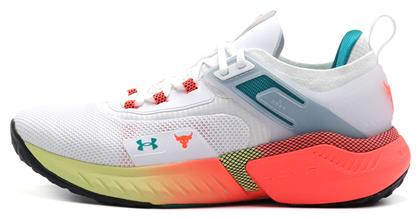 Under Armour Project Rock 5 Ανδρικά Αθλητικά Παπούτσια για Προπόνηση & Γυμναστήριο Λευκά από το SportsFactory