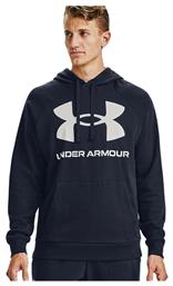 Under Armour Rival Big Φούτερ Navy με Κουκούλα