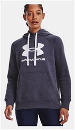 Under Armour Rival Logo Γυναικείο Φούτερ με Κουκούλα Μωβ