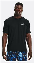 Under Armour Rush Energy Ανδρικό T-shirt Κοντομάνικο Μαύρο