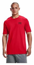 Under Armour Sportstyle Left Chest T-shirt Κόκκινο