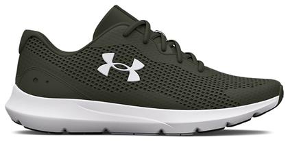 Under Armour Surge 3 Ανδρικά Αθλητικά Παπούτσια Running Baroque Green / White από το Epapoutsia