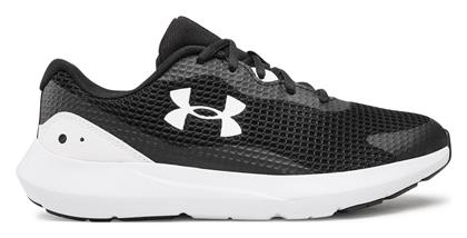 Under Armour Surge 3 Ανδρικά Αθλητικά Παπούτσια Running Black / White από το Cosmossport