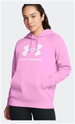 Under Armour Ua Rival Γυναικείο Φούτερ Ροζ