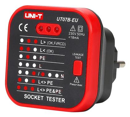 Uni-T UT07B-EU Tester Καλωδίων Ρεύματος