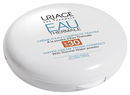 Uriage Eau Thermale Water Cream Tinted Compact Αδιάβροχη Αντηλιακή Πούδρα Προσώπου SPF30 με Χρώμα 10gr από το Pharm24