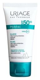 Uriage Hyseac Fluide SPF50 SPF50 Αντηλιακή Λοσιόν 50ml