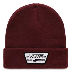 Vans Beanie Unisex Σκούφος με Rib Πλέξη σε Μπορντό χρώμα από το Epapoutsia