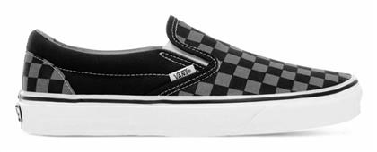 Vans Checkerboard Classic Πάνινα Ανδρικά Slip-On Black/Pewter