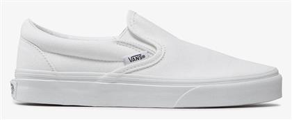 Vans Classic Πάνινα Ανδρικά Slip-On Λευκά