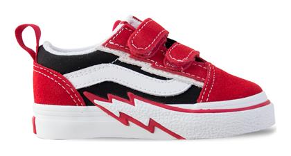 Vans Παιδικά Sneakers Old Skool με Σκρατς Κόκκινα από το Zakcret Sports