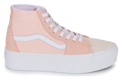 Vans Sk8-Hi Tapered Stackform Γυναικεία Flatforms Sneakers Color Block Peach