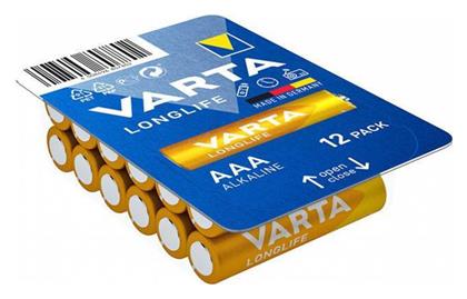 Varta LongLife Αλκαλικές Μπαταρίες AAA 1.5V 12τμχ