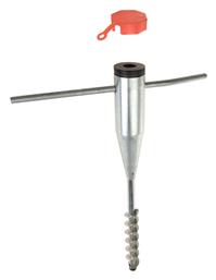 Βάση Βιδωτή Μεταλλική Ασημί