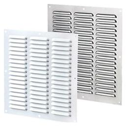 Vents Περσίδα Εξαερισμού 20x20cm Τετράγωνη με Σίτα Λευκή