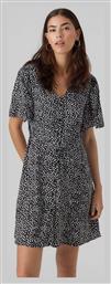 Vero Moda Καλοκαιρινό Mini Φόρεμα Μαύρο