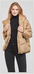 Vero Moda Κοντό Γυναικείο Puffer Μπουφάν για Χειμώνα Μπεζ