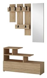 Vesty Έπιπλο Εισόδου με Καθρέπτη / Κρεμάστρα & Παπουτσοθήκη Φυσική Απόχρωση 100x30x61εκ. από το EasyU