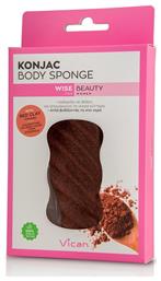 Vican Konjac Body Red Clay Σφουγγάρι σε Κόκκινο Χρώμα 1τμχ