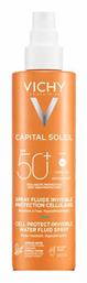 Vichy Capital Soleil Cell Protect Water Fluid Αντηλιακή Κρέμα για το Σώμα SPF50 σε Spray 200ml