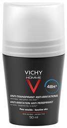 Vichy Homme Anti-Irritation Αποσμητικό 48h σε Roll-On 50ml