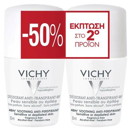 Vichy Soothing Αποσμητικό 48h σε Roll-On 50ml