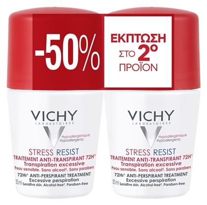 Vichy Stress Resist Αποσμητικό 72h σε Roll-On 2x50ml από το Pharm24