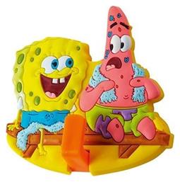 Viobrass Spongebob & Patrick Παιδική Κρεμάστρα Μονής Θέσης Βιδωτή Πλαστική Πολύχρωμη 8x8.2x2.3εκ.