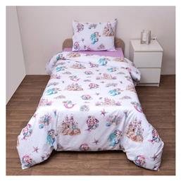 Viopros Πάπλωμα Κούνιας Βαμβακερό Λευκό 120x160cm