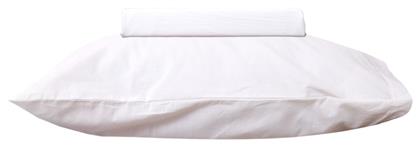 Viopros Σετ Βρεφική Παπλωματοθήκη με Μαξιλαροθήκη Λευκό 120x160εκ.